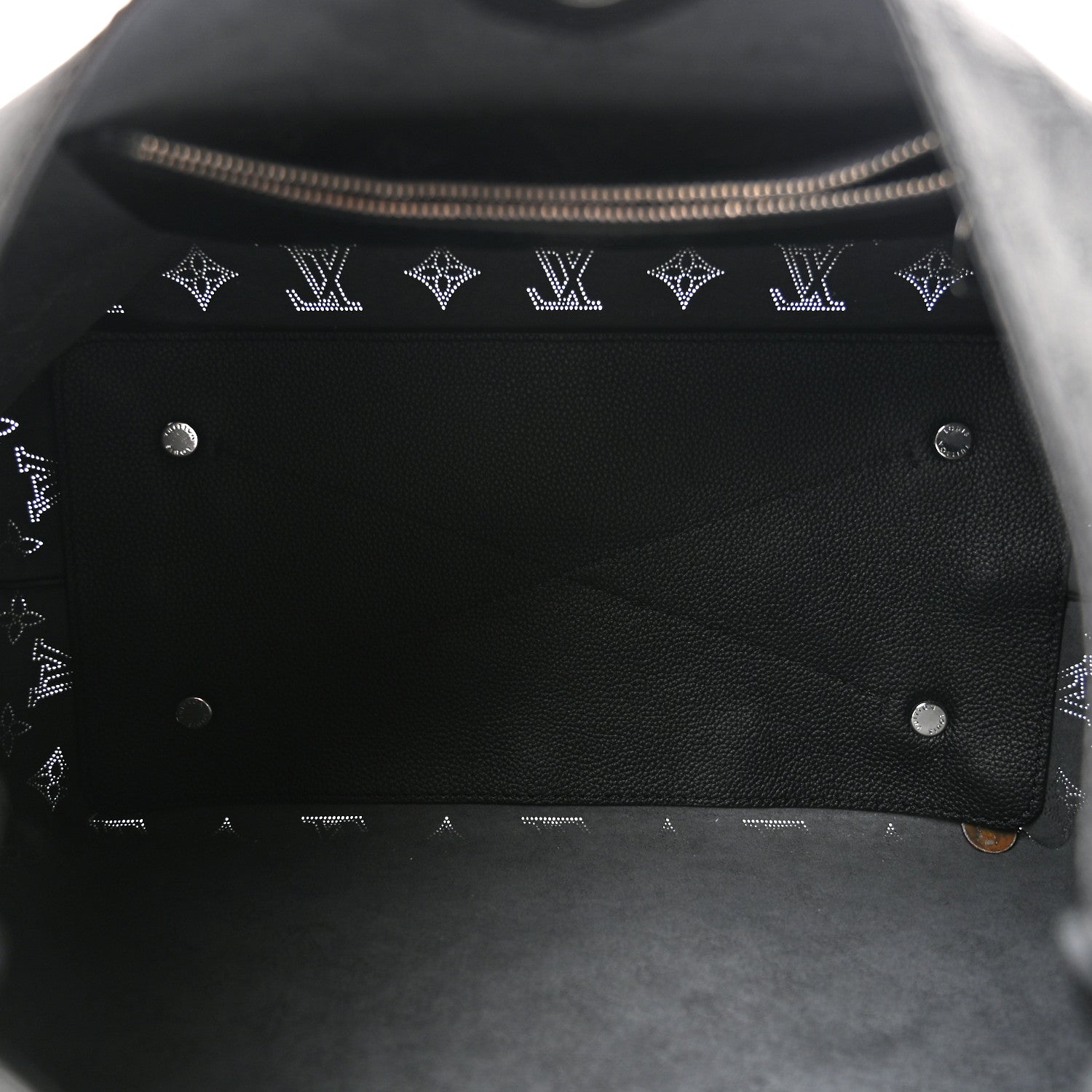 Louis Vuitton Mahina Carmel Hobo Black 5 of 9