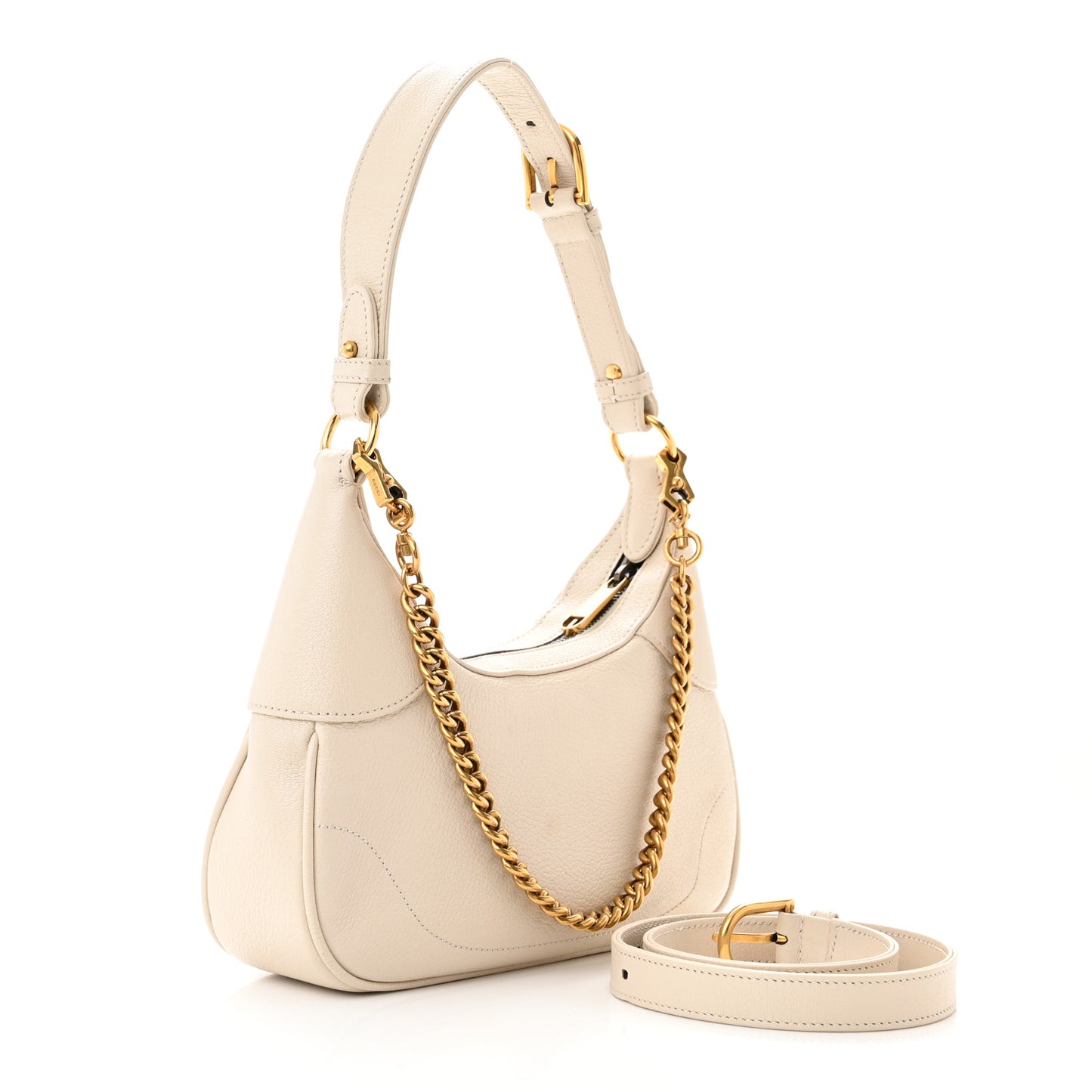 Goatskin Small Aphrodite Shoulder Bag Mystic White