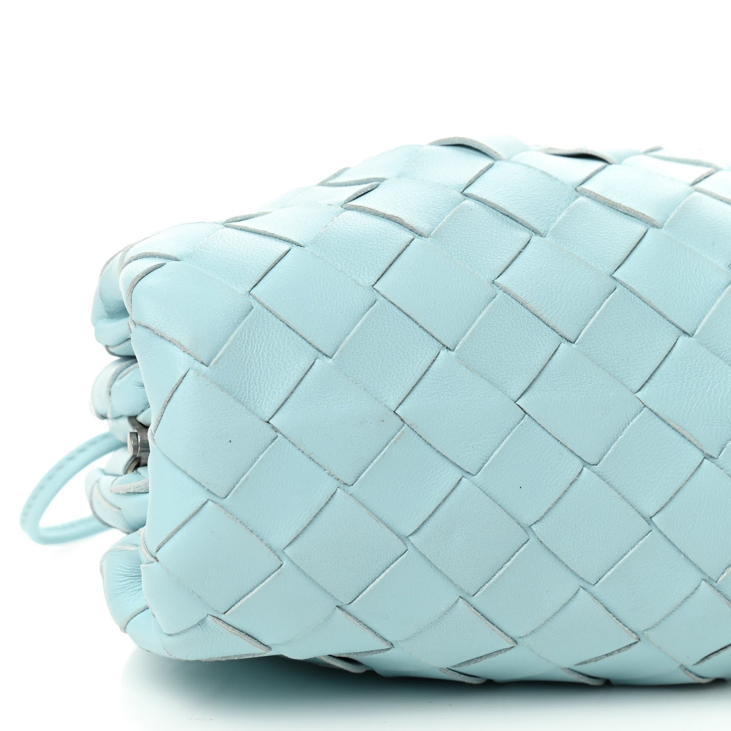 Bottega Veneta Nappa Intrecciato The Mini Pouch Topazio Silver 6 of 9