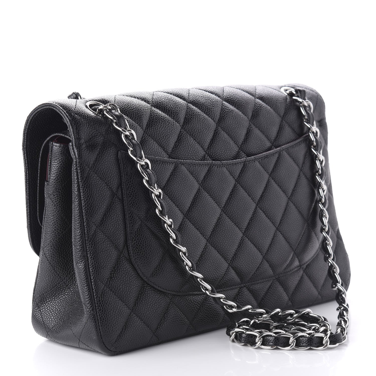 Chanel Caviar Quilted Jumbo Double Flap Black 4 of 11