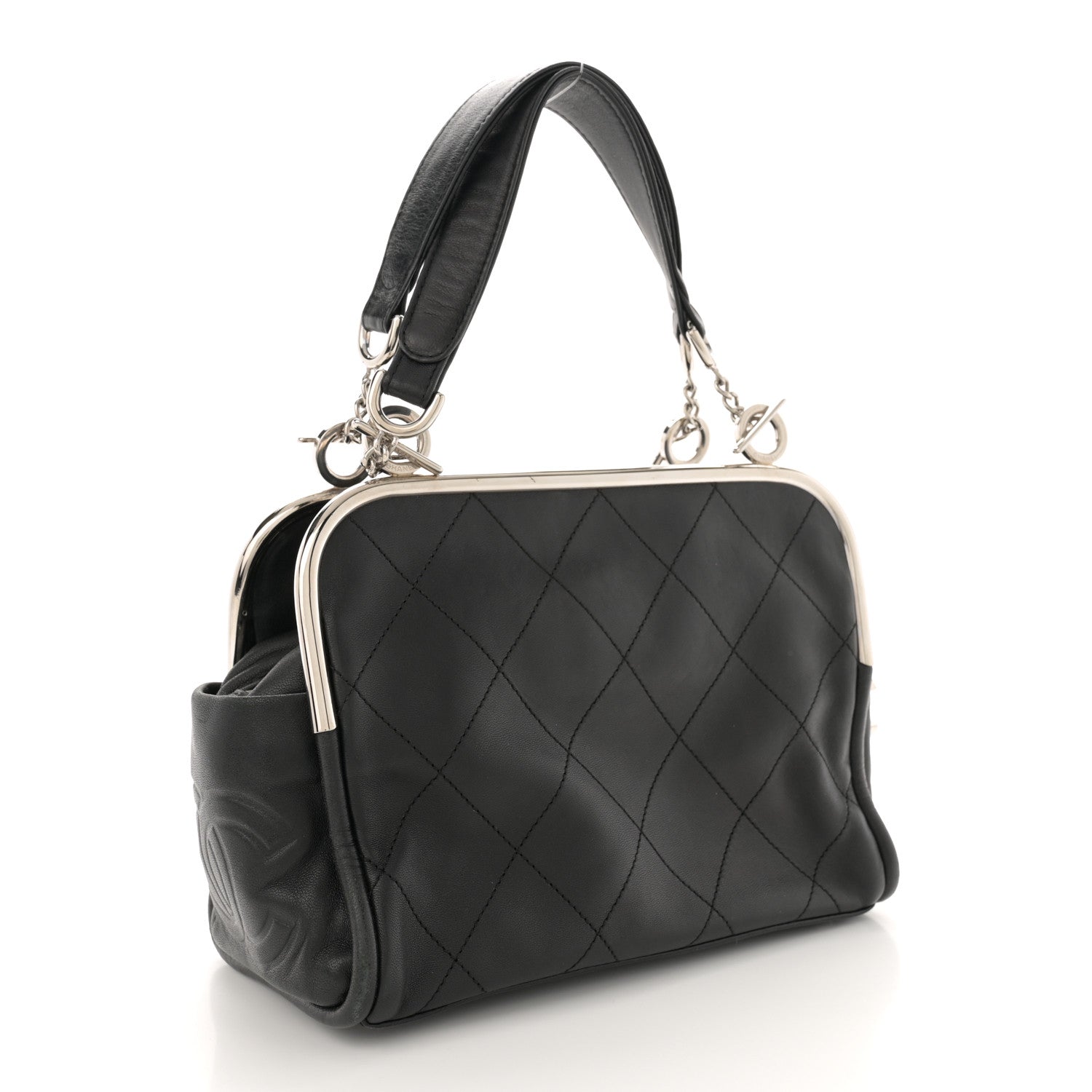 Chanel Lambskin Ultimate Soft Frame Bag Black 3 of 14