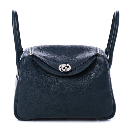 Hermes Taurillon Clemence Lindy 26 Vert Cypress 1 of 12