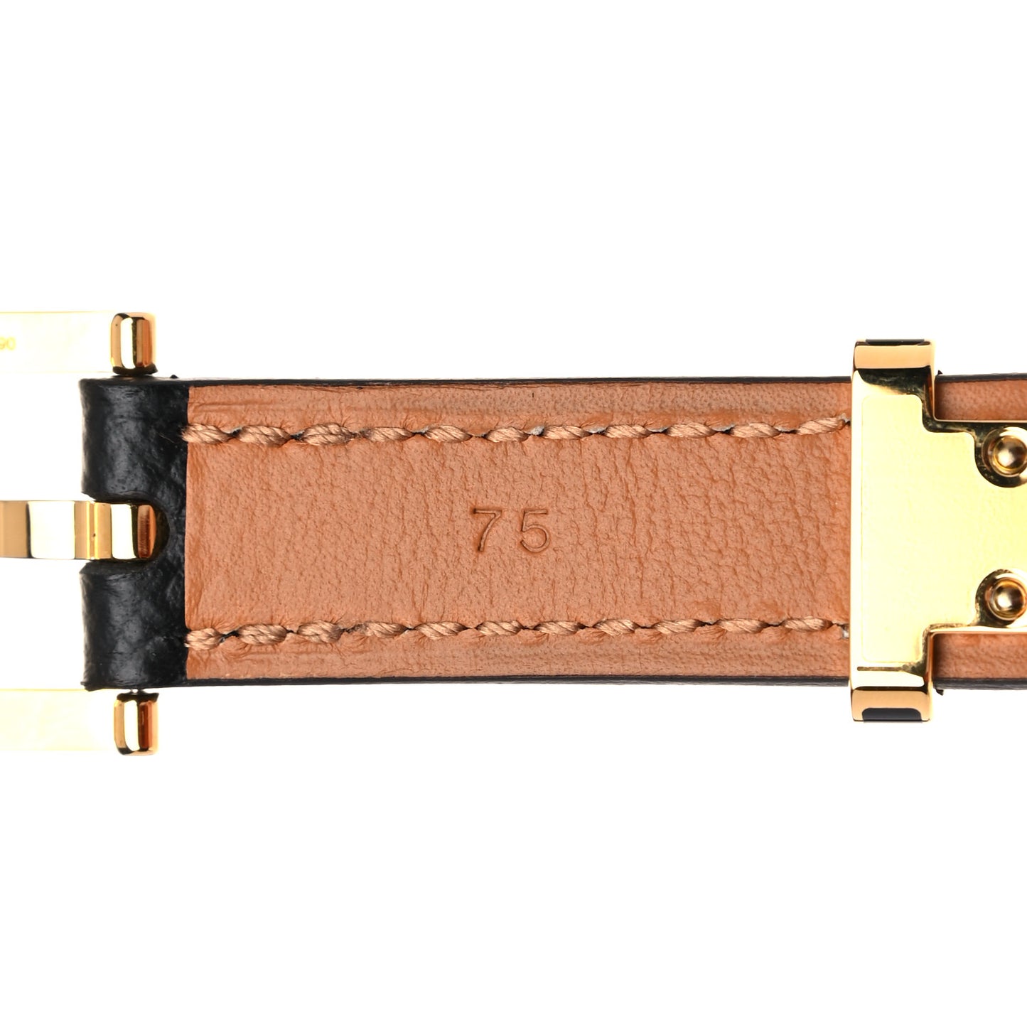 Epsom 15mm Pop H Belt 75 Black