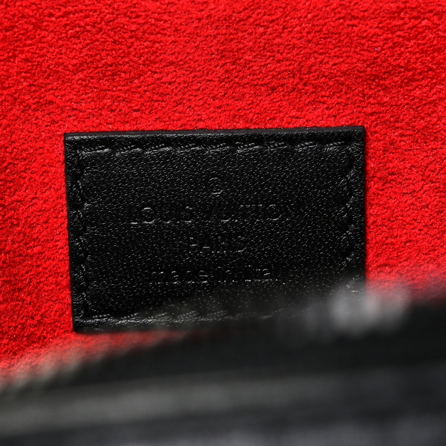 Louis Vuitton Lambskin Embossed Monogram Coussin PM Black White 6 of 8