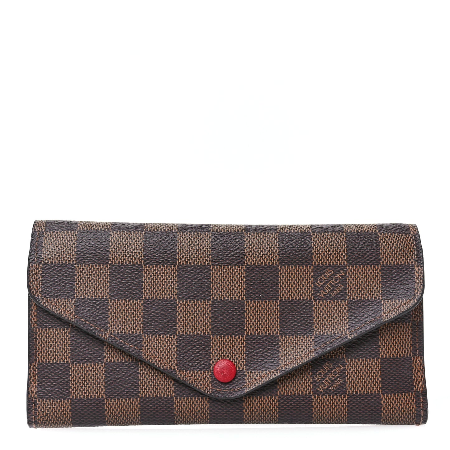 Damier Ebene Josephine Wallet Red