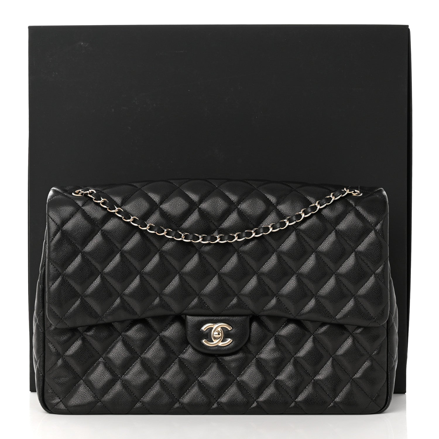 Chanel Caviar Quilted Small XXL Travel Flap Bag Black 11 of 11