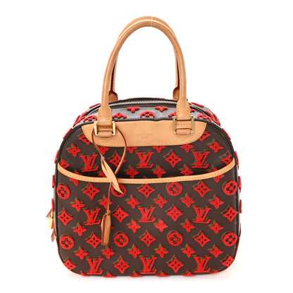 Louis Vuitton Monogram Tuffetage Deauville Cube Red 1 of 10