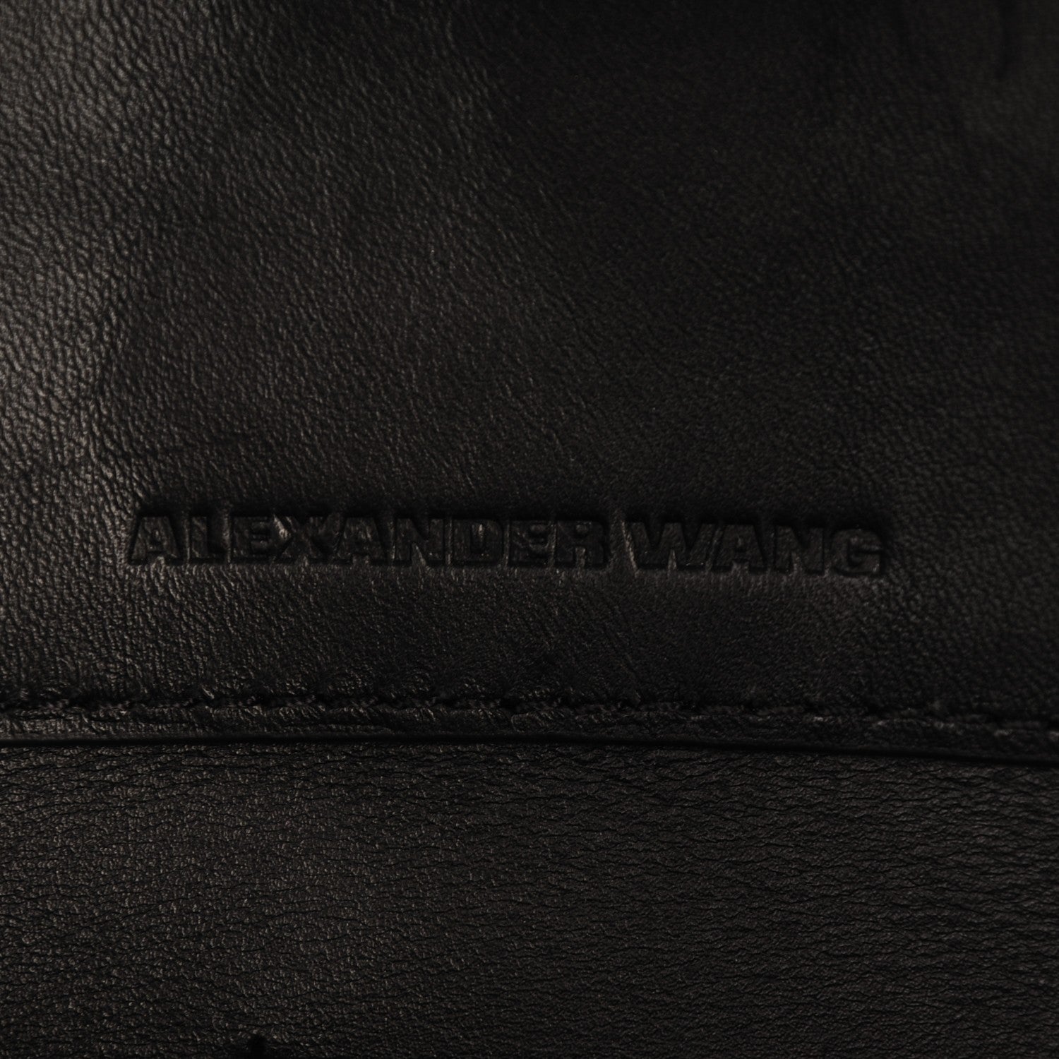 Alexander Wang Pebbled Calfskin Large Prisma Skeletal Tote Black Rose Gold Hardware 6 of 6