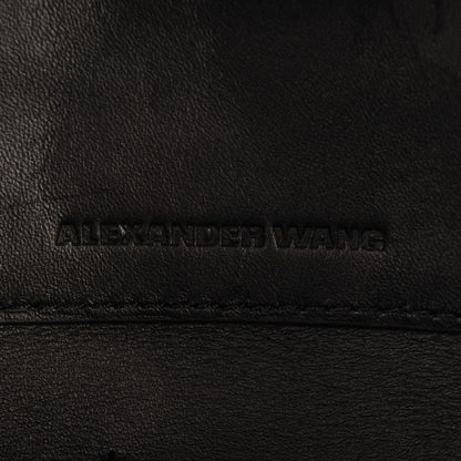 Alexander Wang Pebbled Calfskin Large Prisma Skeletal Tote Black Rose Gold Hardware 6 of 6