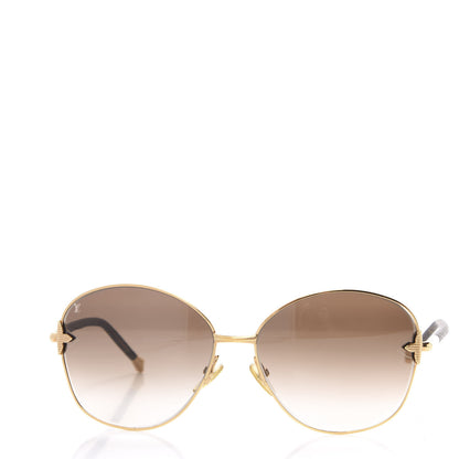 Louis Vuitton Monogram Viola Round Sunglasses Z0464U Brown 2 of 11