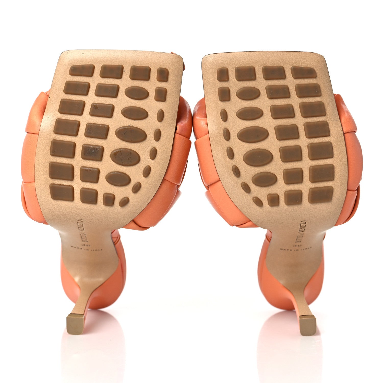 Bottega Veneta Nappa Maxi Intrecciato Lido Mule Sandals 36 Papaya 5 of 7