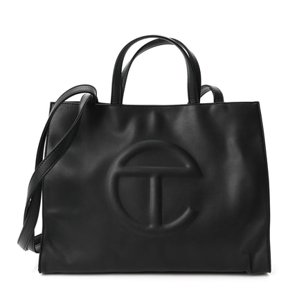 Telfar Vegan Leather Medium Shopping Bag Black 1 of 10