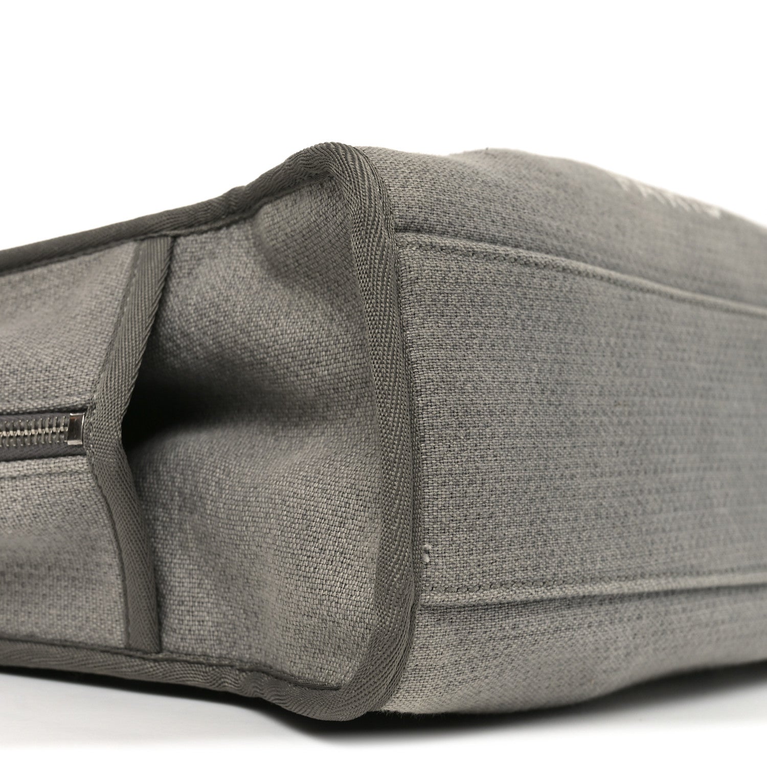 Chanel Denim Deauville Bowling Bag Grey 8 of 10