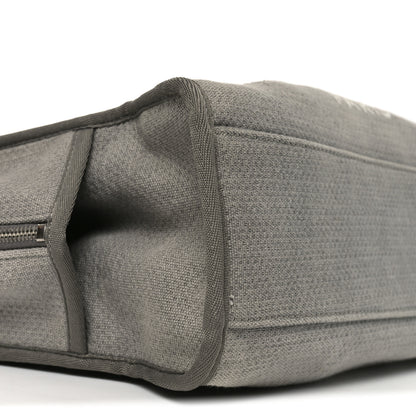 Chanel Denim Deauville Bowling Bag Grey 8 of 10
