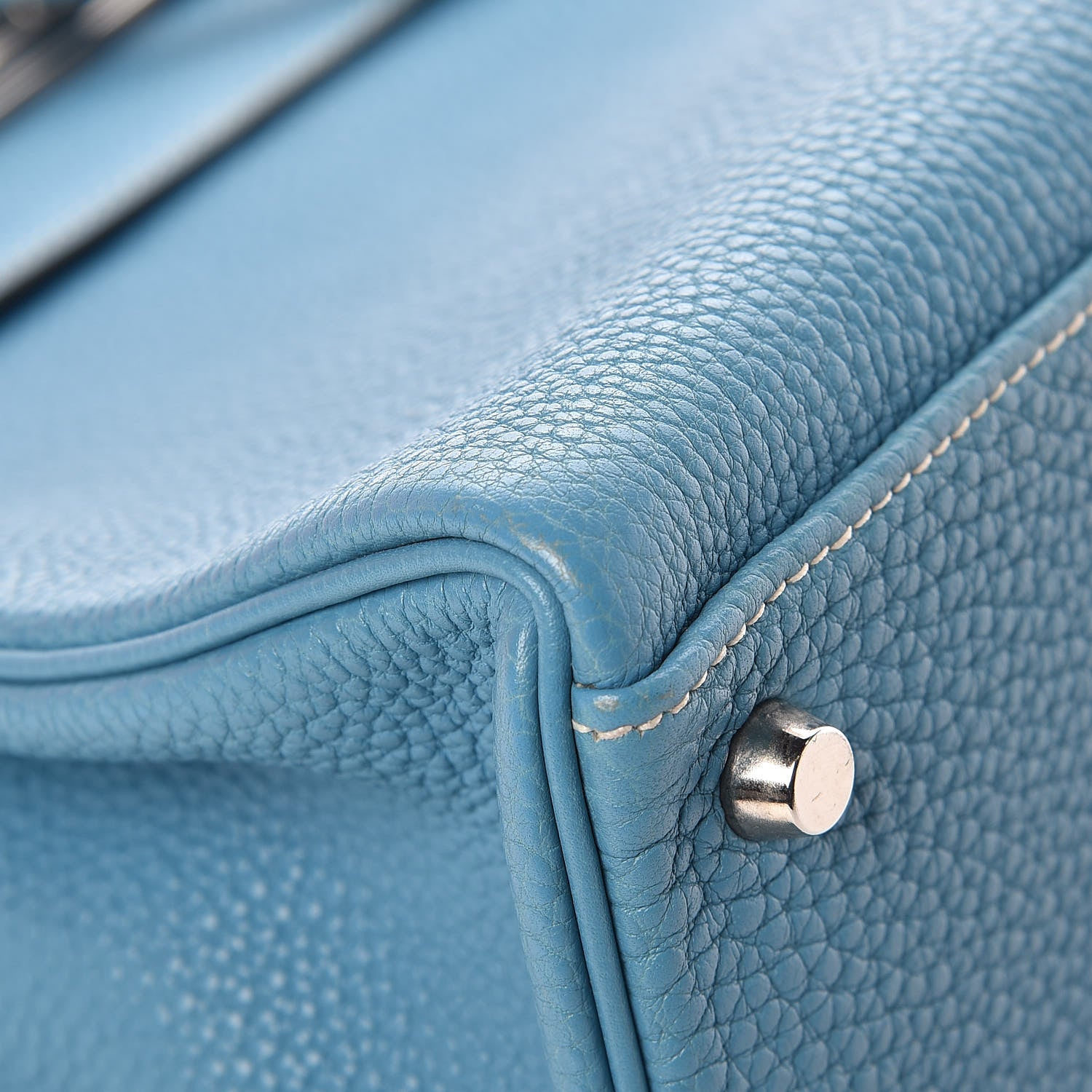 Hermes Togo Kelly Retourne 32 Blue Jean 39 of 43