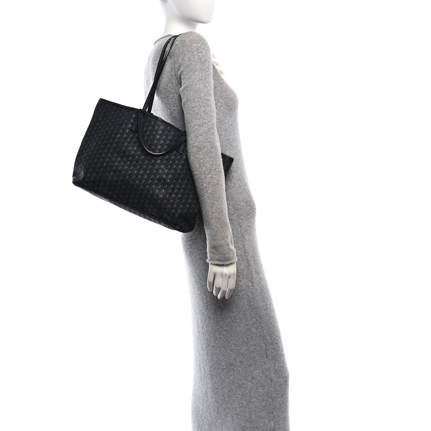 Moynat Calfskin Canvas 1920 M Monogram MM Tote Black Multicolor 2 of 14