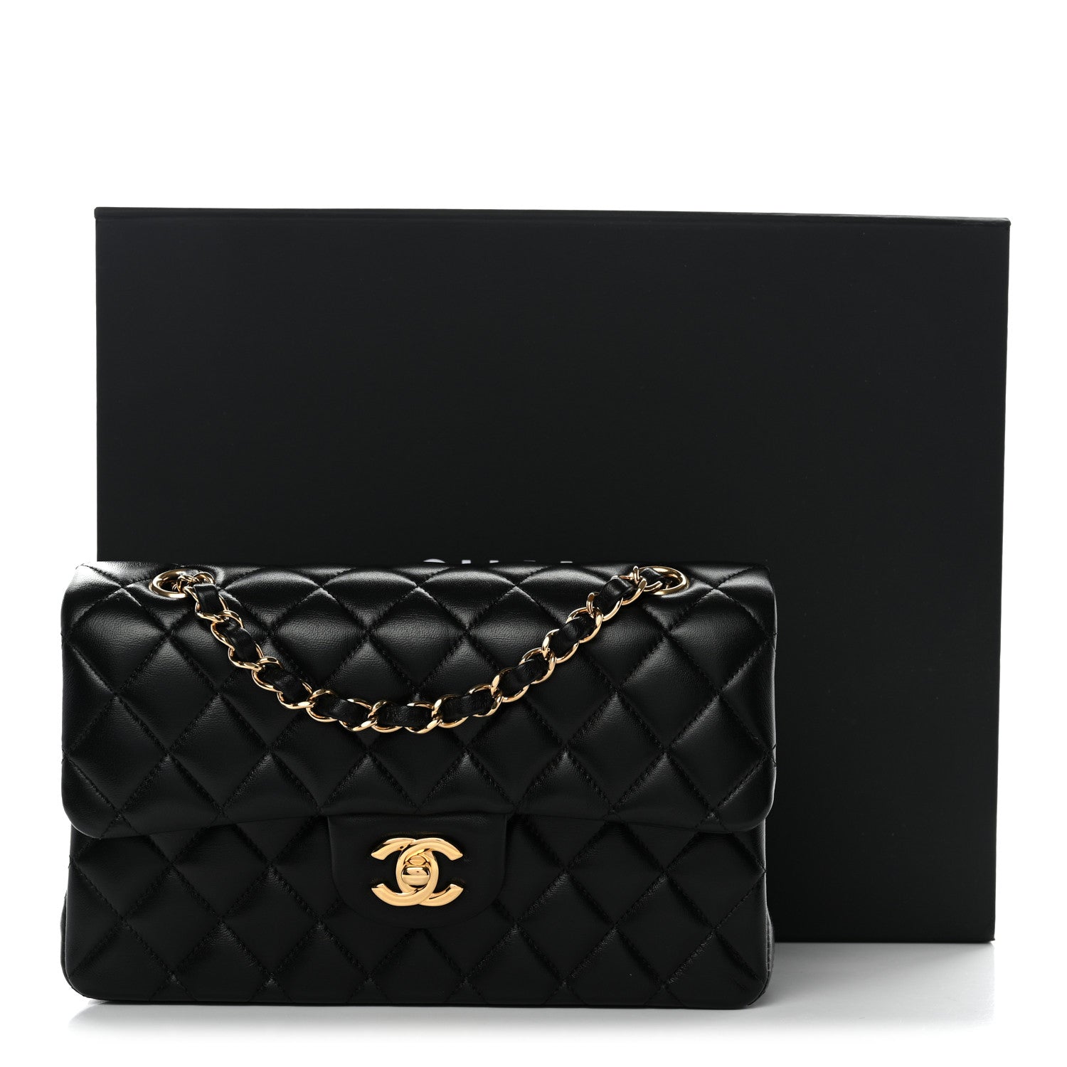 Chanel Lambskin Quilted Small Double Flap Black 1812574 – FASHIONPHILE