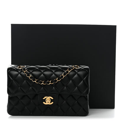 Chanel Lambskin Quilted Small Double Flap Black 12 of 12