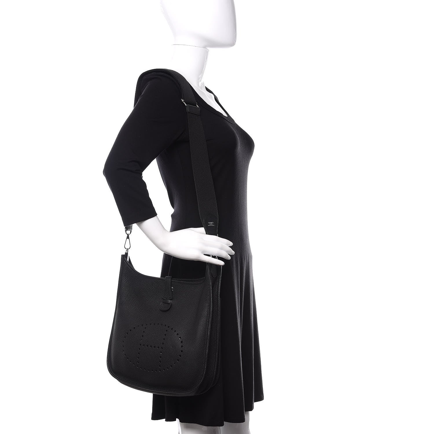 Hermes Taurillon Clemence Evelyne III PM Black 2 of 11