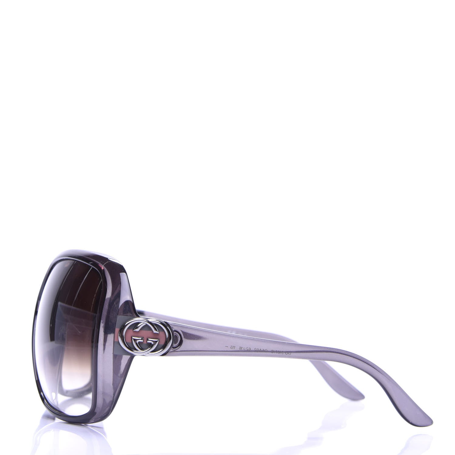 Gucci Acetate Oversized Web Sunglasses GG 3167/S Purple 3 of 7