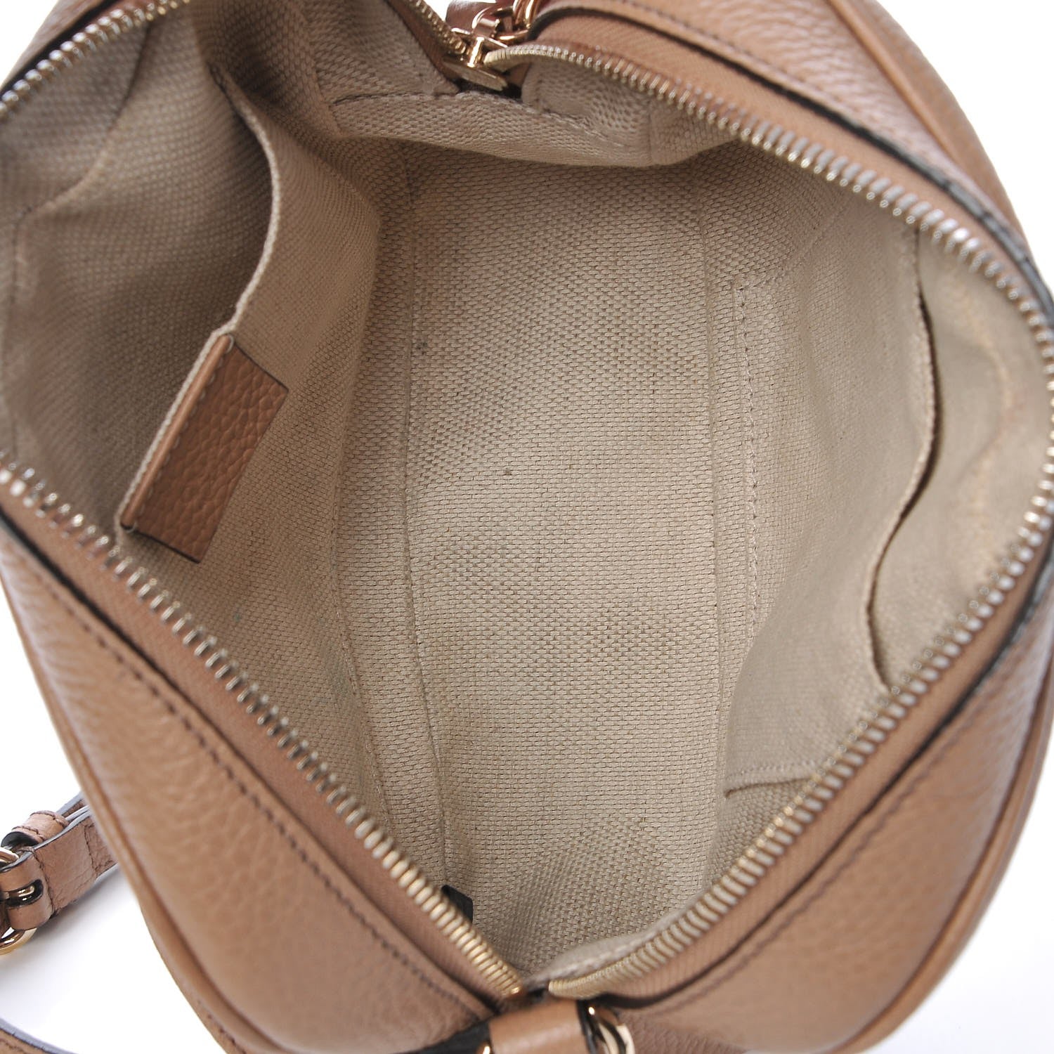 Gucci Pebbled Calfskin Small Soho Disco Bag Camelia 8 of 10