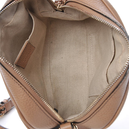 Gucci Pebbled Calfskin Small Soho Disco Bag Camelia 8 of 10