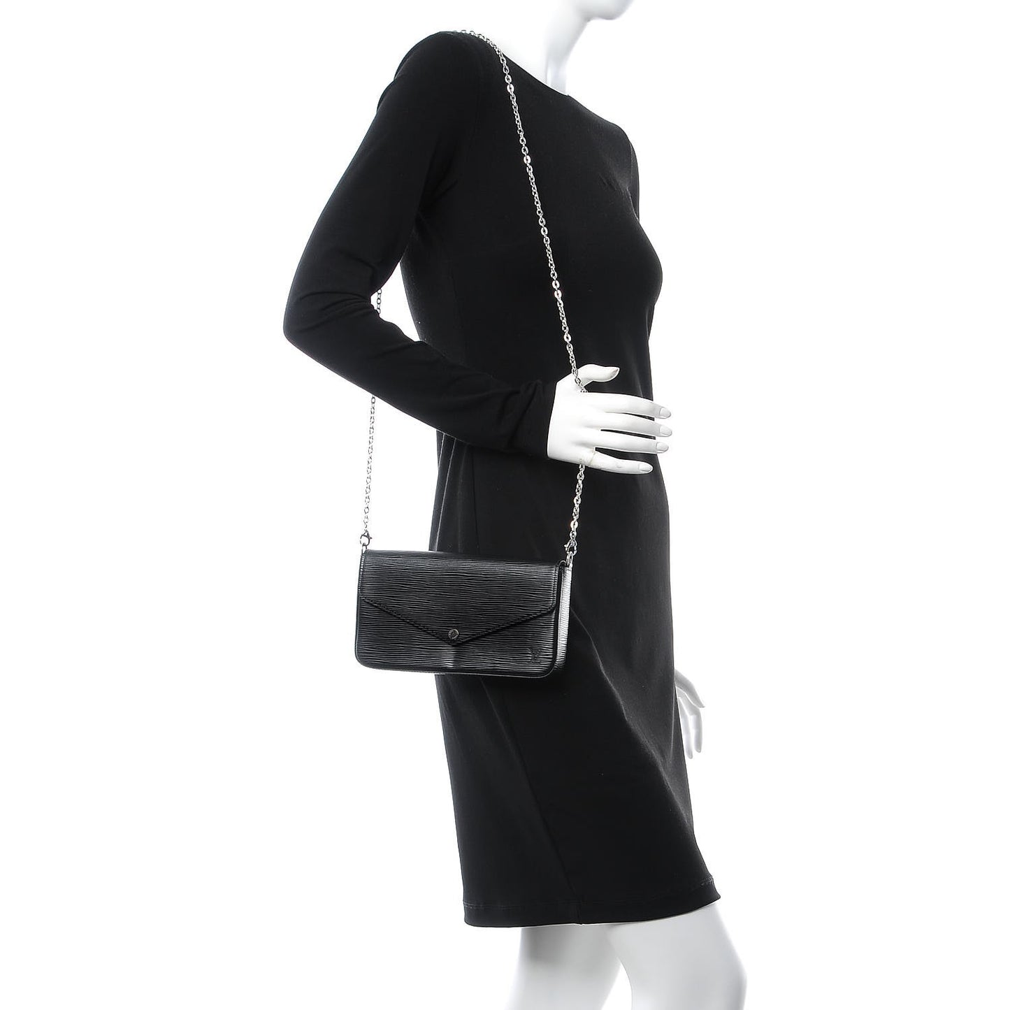 Epi Pochette Felicie Black