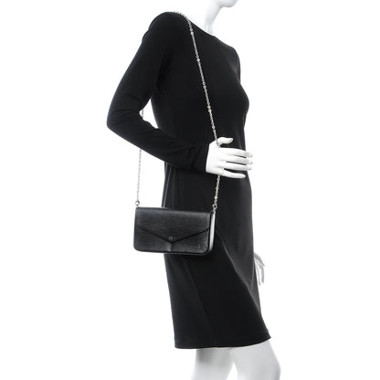 Louis Vuitton Epi Pochette Felicie Black 2 of 9