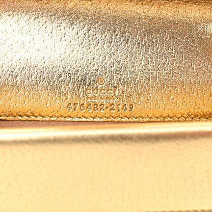 Gucci Metallic Calfskin Super Mini Dionysus Shoulder Bag Gold 6 of 9