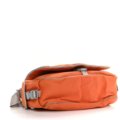 Chanel Nylon Quilted Sport CC Messenger Orange 4 of 15