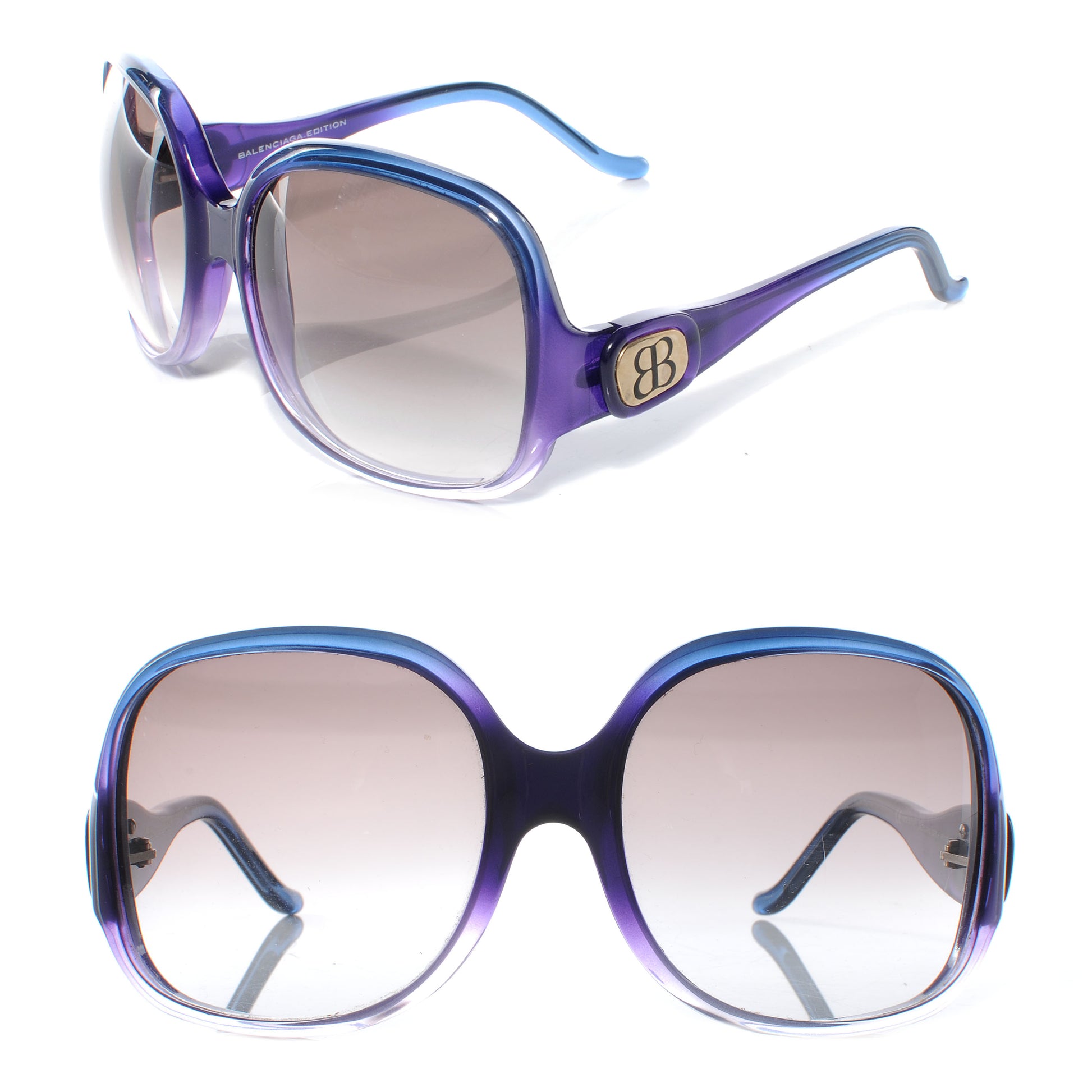 Balenciaga Oversized Sunglasses 0008 Purple 1 of 5