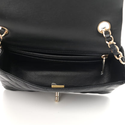 Chanel Lambskin Quilted Mini Rectangular Flap Black 4 of 11