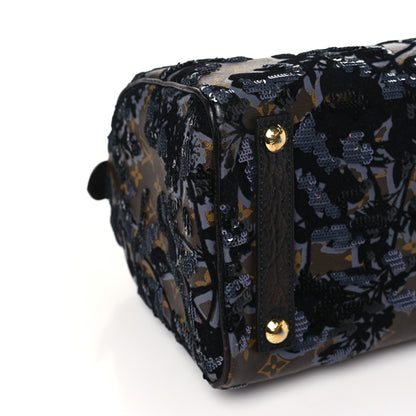 Louis Vuitton Monogram Fleur De Jais Sequins Speedy 30 8 of 11