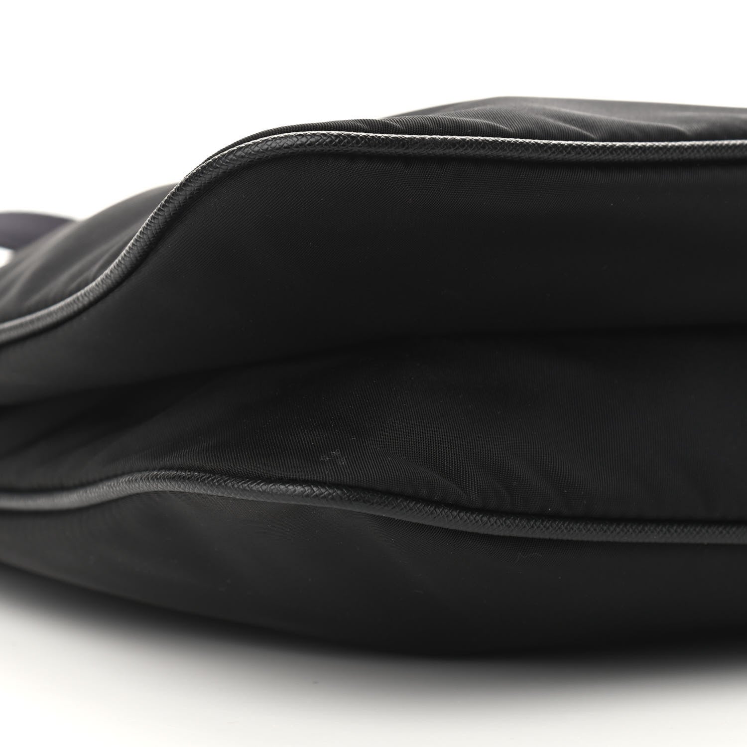 Prada Nylon Vela Flat Messenger Bag Black 8 of 9