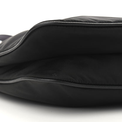 Prada Nylon Vela Flat Messenger Bag Black 8 of 9