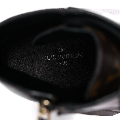 Louis Vuitton Patent Calfskin Monogram Star Trail Ankle Boots 39 Black 7 of 8
