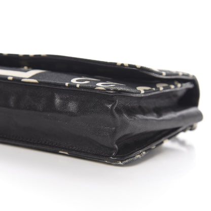Chanel Denim Coco Wallet On Chain WOC Black 9 of 10
