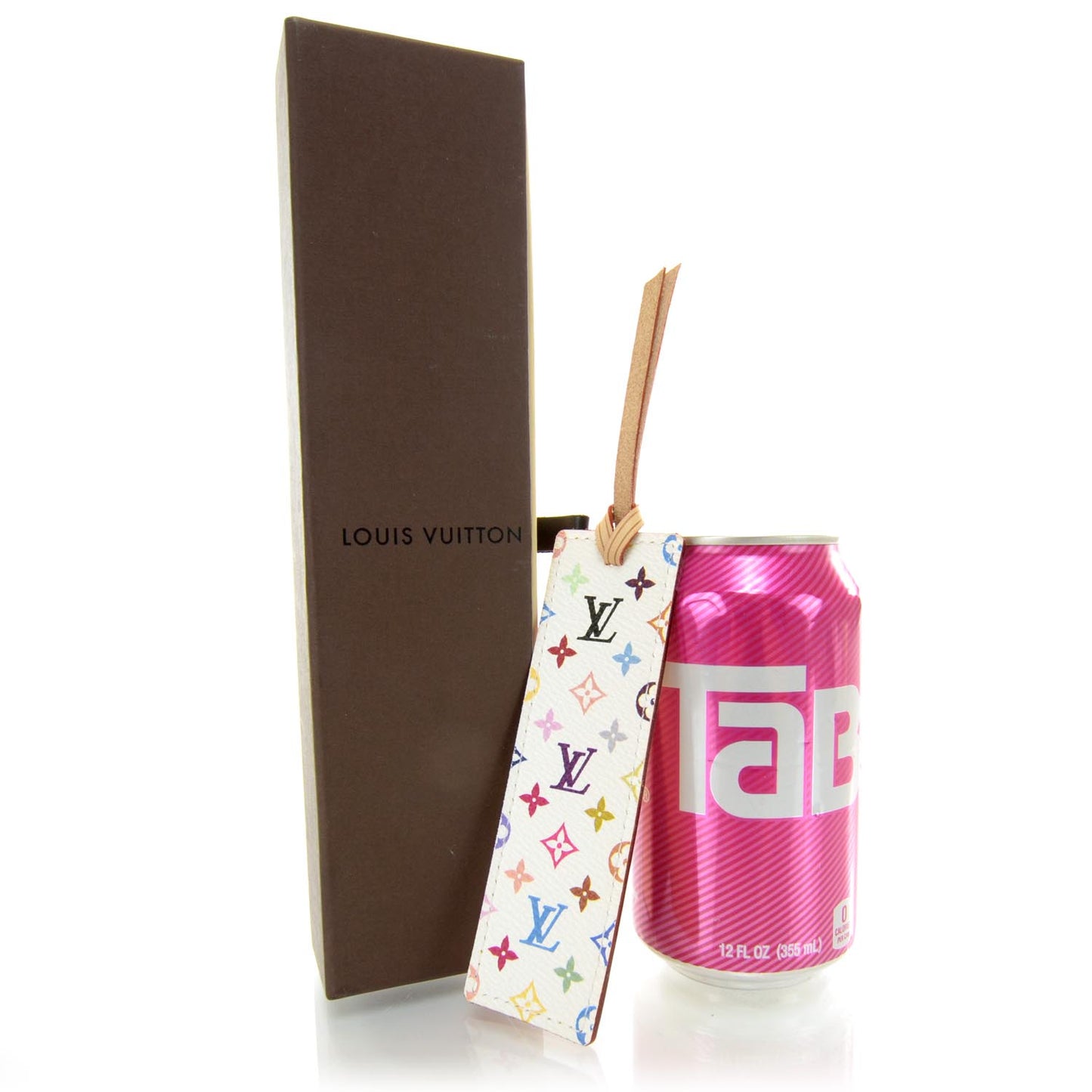 Monogram Multicolor Bookmark White