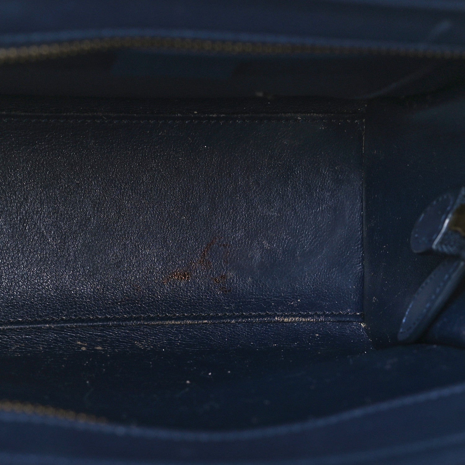 Celine Smooth Calfskin Nano Luggage Navy Blue 10 of 13