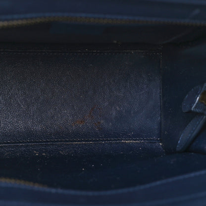 Celine Smooth Calfskin Nano Luggage Navy Blue 10 of 13