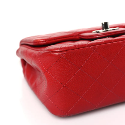 Chanel Caviar Quilted Mini Square Flap Red 9 of 12