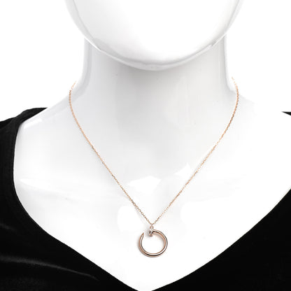 Cartier 18K Pink Gold Diamond Juste Un Clou Pendant Necklace 2 of 5