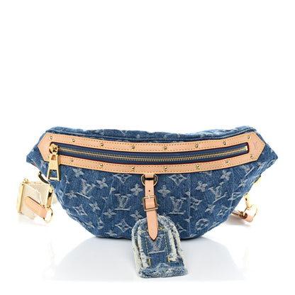 Louis Vuitton Monogram Denim High Rise Bumbag Blue 1 of 9