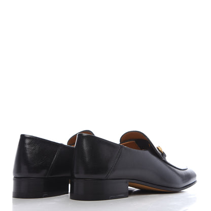 Gucci Goatskin Womens Horsebit Mid-Heel Loafers 40 Black 4 of 8