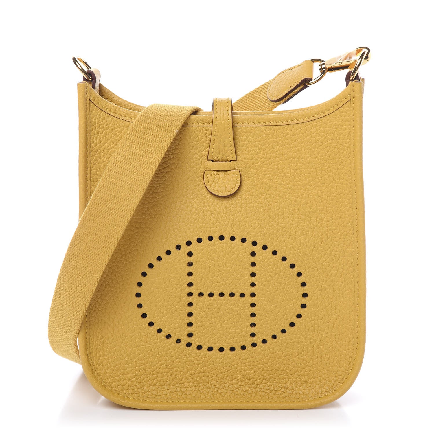Hermes Taurillon Clemence Evelyne TPM Jaune Ambre 1 of 10