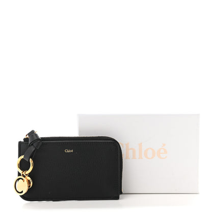 Chloe Calfskin Alphabet Purse Wallet Black 7 of 7