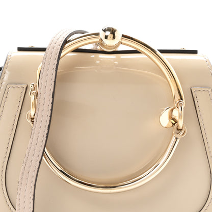 Chloe Patent Suede Small Nile Bracelet Bag Off White 8 of 10