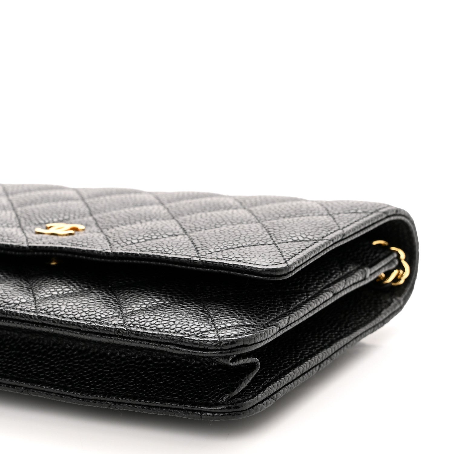 Chanel Caviar Quilted Wallet On Chain WOC Black 11 of 12