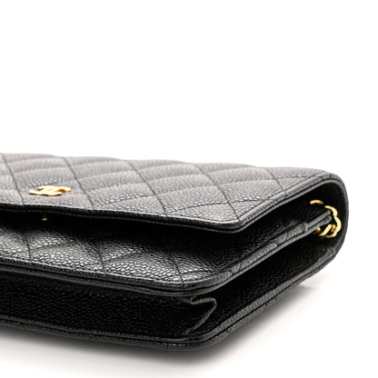 Chanel Caviar Quilted Wallet On Chain WOC Black 11 of 12