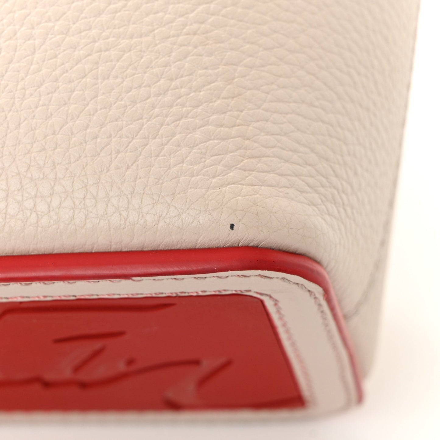 Calfskin Spikes Mini East West Cabata Tote Leche